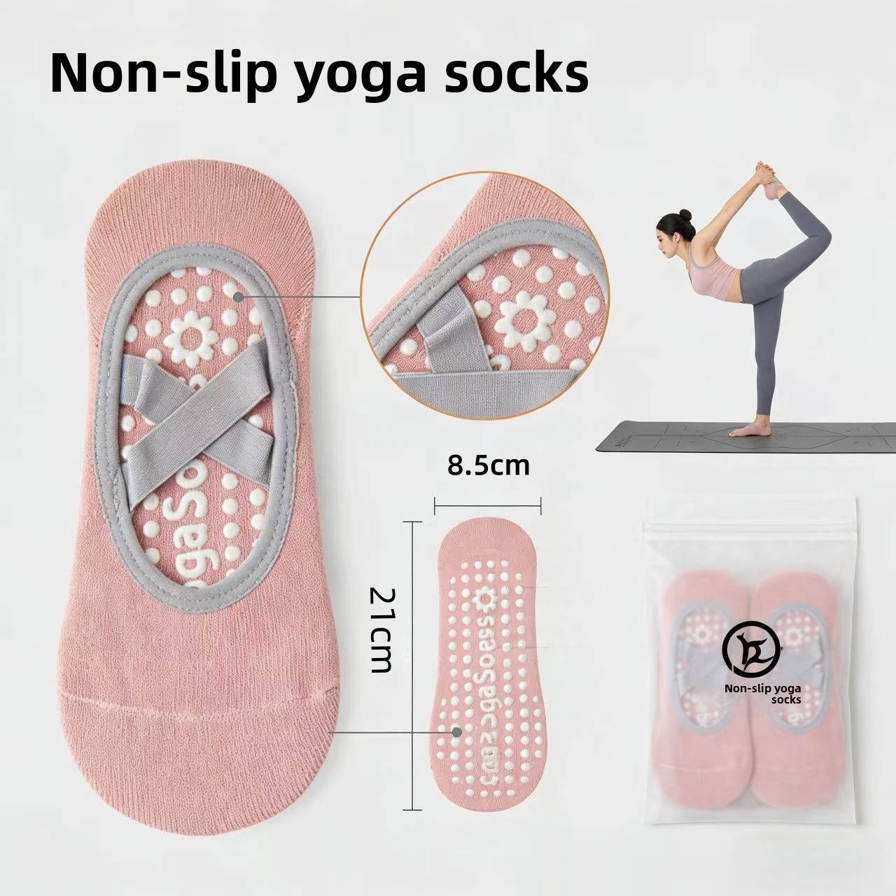 Pilates Yoga Sport - Dames Yoga Sok Siliconen Antislip Ballet