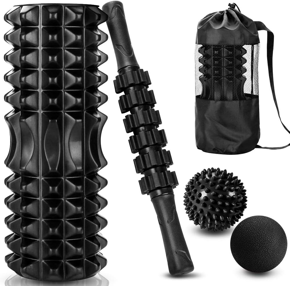 Pilates Ball Mini - 5-in-1 set, triggerpoint foam roller massagestok