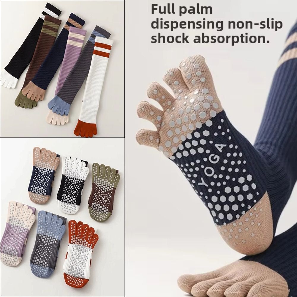 Pilates Yoga And Barre - Nieuwe katoenen yogasokken met vijf vingers,