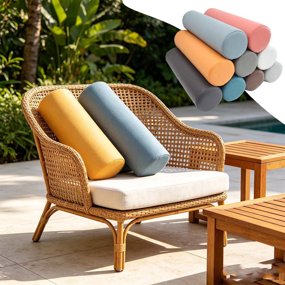 Bolster Cushion Round - Ergonomisch cilindrisch lendenkussen pijnverlichting zacht rolkussen