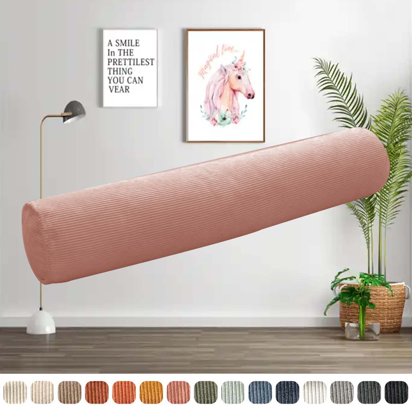 Bolster Cushion Round - Lang rond kussen Corduroy cilinderkussen met