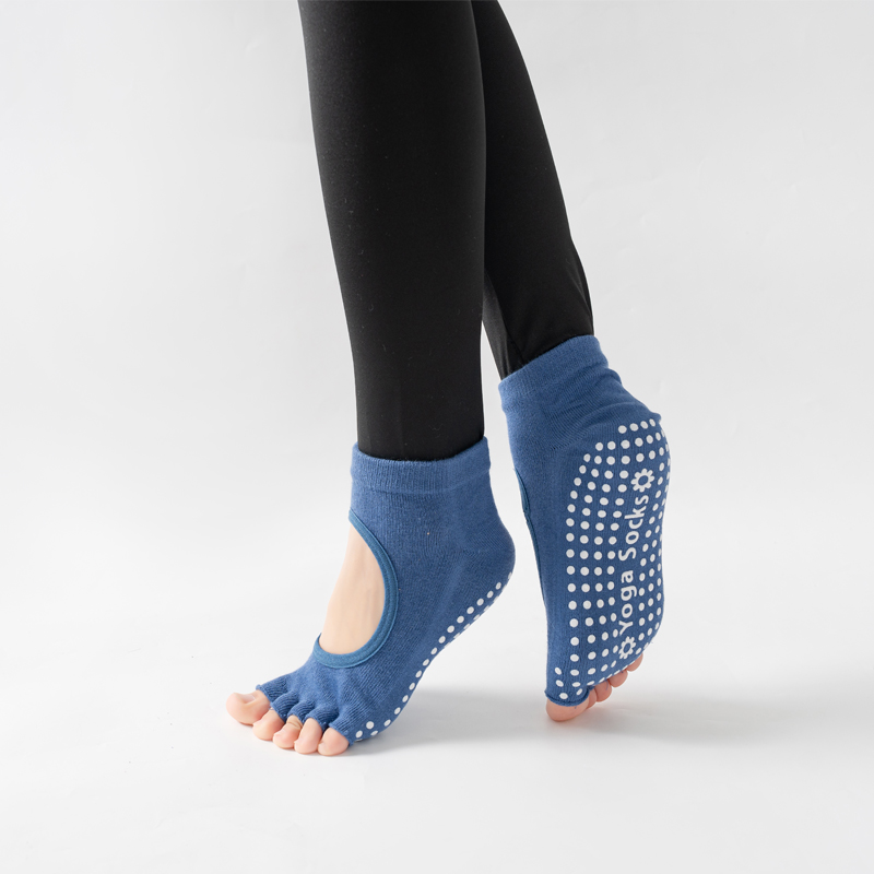 Pilates Yoga Sport - Dames Rugloze Vijf Teen Yogasokken Antislip