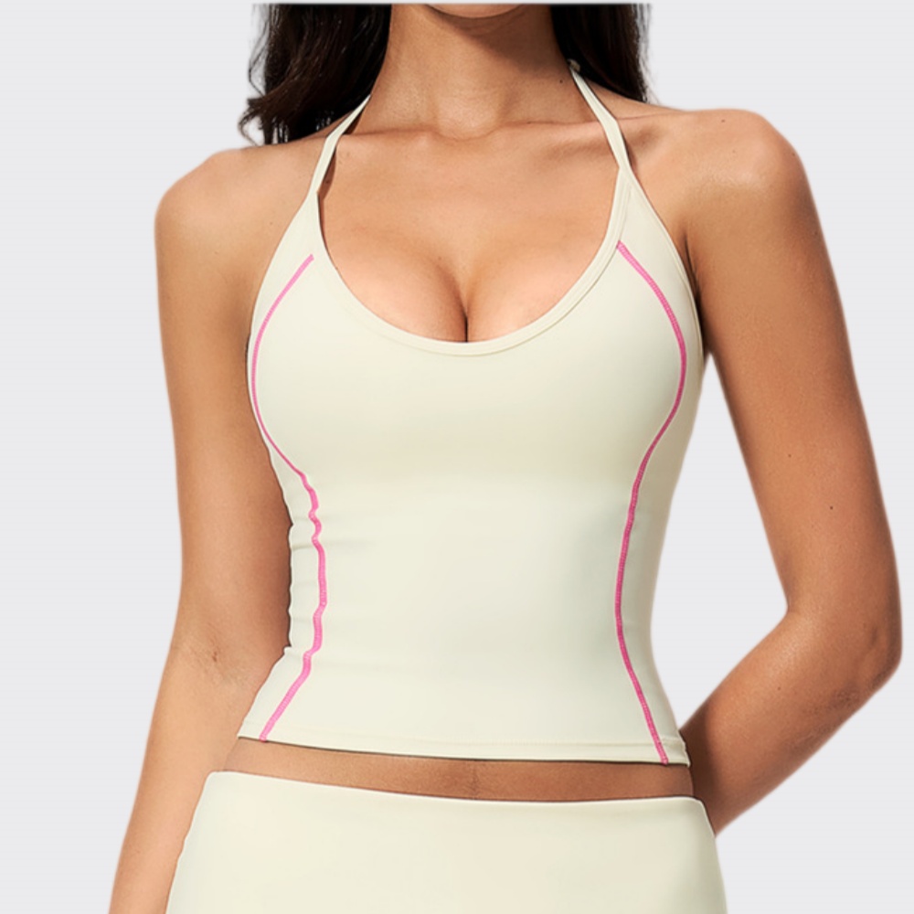 Pilates Yoga Sport - Vrouw Halter Yoga Tank Top Gymkleding