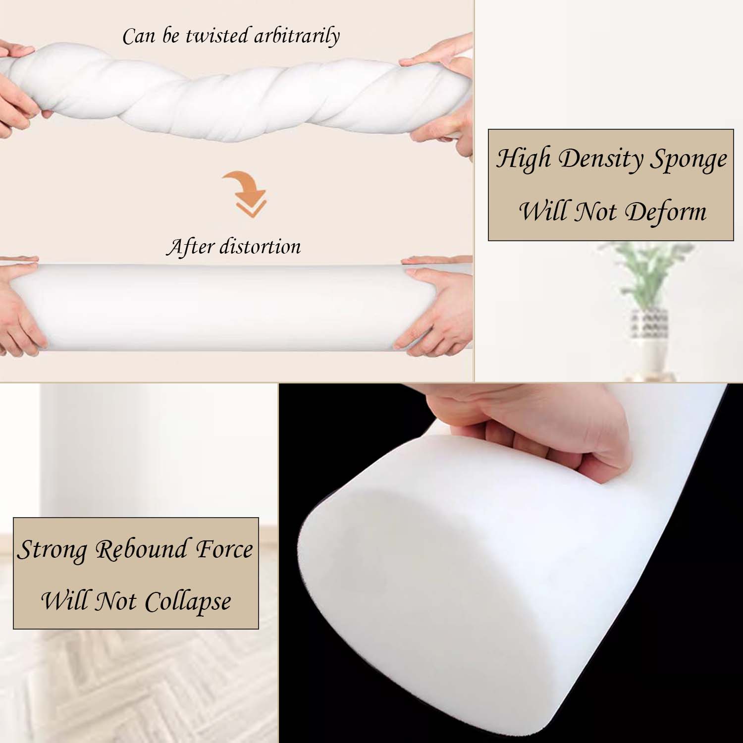 Schuimrolkussen voor knie/been - Bolster Cushion Round recensie en prijs