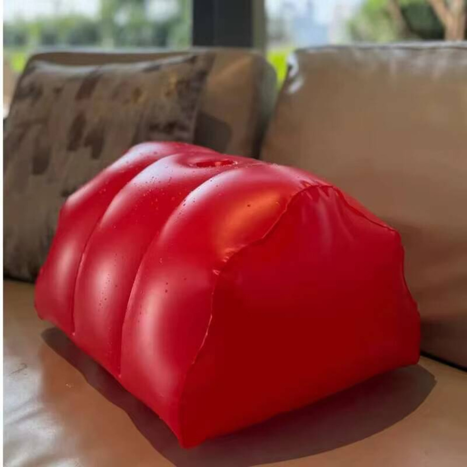 PU-leer opblaasbaar kussen hal - Bolster Cushion Round recensie en prijs